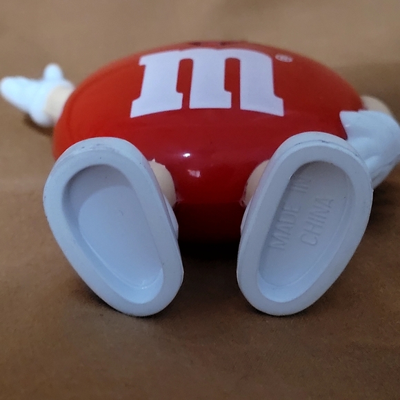 Vintage Red M&M Chocolate Candy Dispenser 3" Toy Figure Mars 1991 - Picture 4 of 4